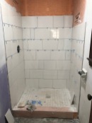 small bath tiling